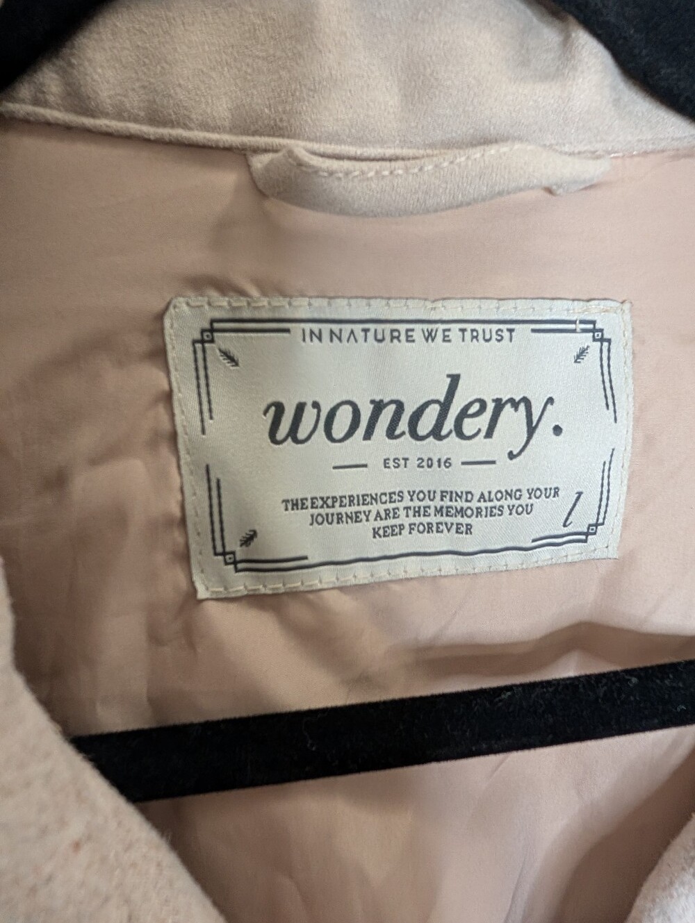 Wondery Wild Soul Wool Blend Shacket Jacket Oatmeal Beige Size L - Picture 3 of 6